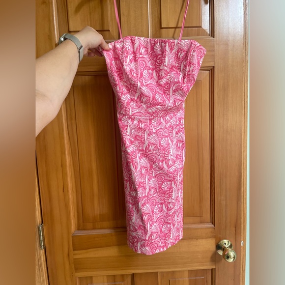 Vineyard Vines Shells Allover Print Strapless Dress - Picture 2 of 7